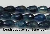 CAG2304 15.5 inches 10*14mm faceted teardrop agate gemstone beads