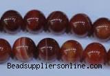 CAG2323 15.5 inches 10mmround red line agate beads wholesale