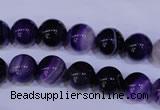 CAG2332 15.5 inches 8mm round violet line agate beads wholesale