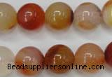 CAG2376 15.5 inches 14mm round red agate beads wholesale