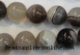 CAG2415 15.5 inches 14mm round Chinese botswana agate beads