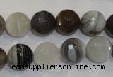 CAG2424 15.5 inches 12mm faceted round Chinese botswana agate beads