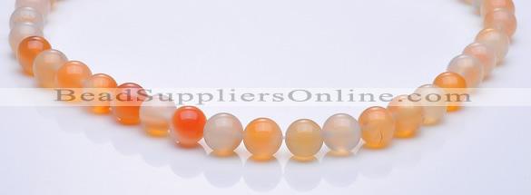 CAG264 10mm round agate gemstone beads Wholesale