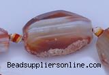 CAG332 rough agate nugget shape gemstone beads Wholesale