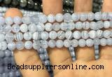 CAG3577 15.5 inches 6mm round blue lace agate beads wholesale