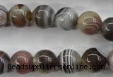 CAG3684 15.5 inches 12mm round botswana agate beads wholesale