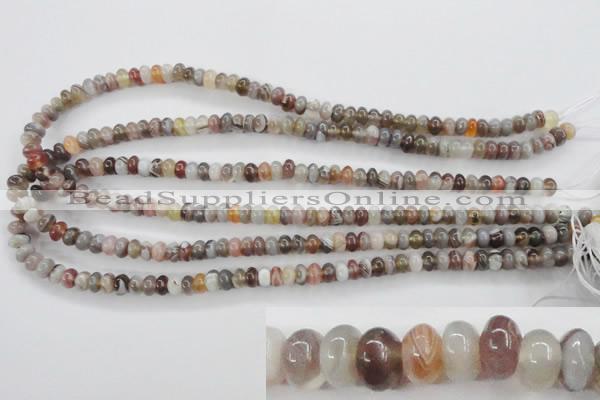 CAG3701 15.5 inches 4*6mm rondelle botswana agate beads wholesale