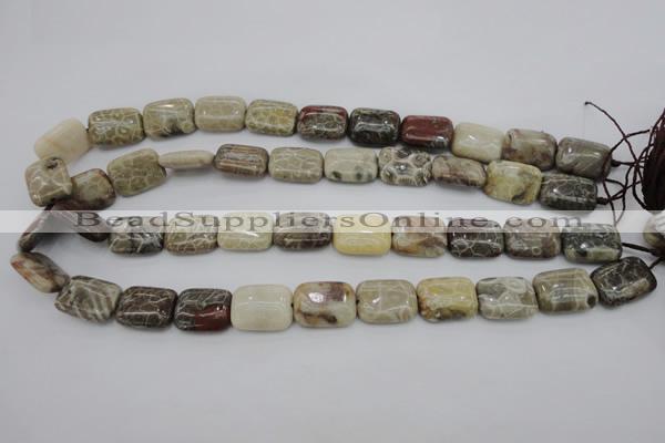 CAG3892 15.5 inches 13*18mm rectangle chrysanthemum agate beads