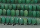 CAG3911 15.5 inches 2.5*4mm faceted rondelle green grass agate beads