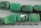 CAG3926 15.5 inches 12*16mm nuggets green grass agate beads