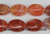 CAG4214 15.5 inches 13*18mm oval natural fire agate beads