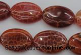 CAG4216 15.5 inches 18*25mm oval natural fire agate beads