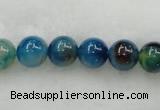 CAG423 15.5 inches 12mm round blue agate beads Wholesale