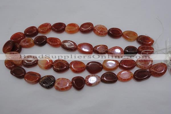 CAG4230 15.5 inches 12*16mm - 14*19mm freeform natural fire agate beads