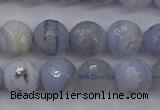 CAG4362 15.5 inches 8mm faceted round blue lace agate beads