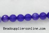 CAG437 5pcs 8mm&10mm&12mm faceted round violet agate beads wholesale