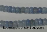 CAG4371 15.5 inches 5*8mm rondelle dyed blue lace agate beads