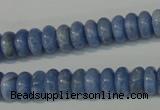 CAG4372 15.5 inches 5*10mm rondelle dyed blue lace agate beads