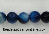 CAG439 15.5 inches 10mm faceted round agate beads wholesale