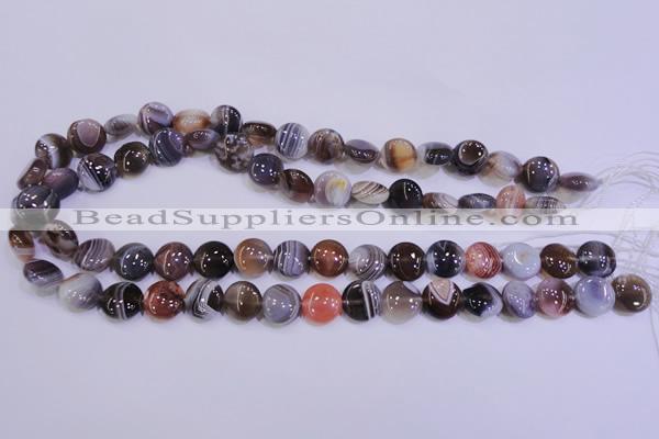 CAG4441 15.5 inches 10mm flat round botswana agate beads wholesale