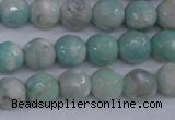 CAG4484 15.5 inches 6mm faceted round agate beads wholesale