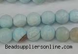 CAG4485 15.5 inches 6mm faceted round agate beads wholesale