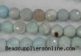 CAG4493 15.5 inches 8mm faceted round fire crackle agate beads