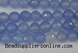 CAG4505 15.5 inches 8mm faceted round agate beads wholesale