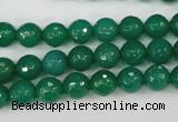 CAG4507 15.5 inches 8mm faceted round agate beads wholesale