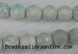 CAG4515 15.5 inches 10mm faceted round fire crackle agate beads