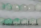 CAG4516 15.5 inches 10mm faceted round fire crackle agate beads