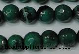 CAG4624 15.5 inches 6mm faceted round fire crackle agate beads