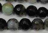 CAG4645 15.5 inches 8mm faceted round fire crackle agate beads