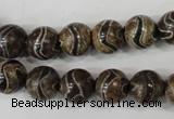 CAG4752 15 inches 10mm round tibetan agate beads wholesale