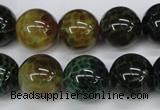 CAG4835 15 inches 14mm round dragon veins agate beads wholesale