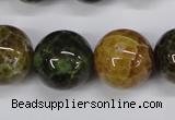 CAG4837 15 inches 18mm round dragon veins agate beads wholesale