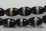 CAG5082 15.5 inches 8*12mm drum tibetan agate beads wholesale