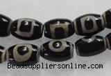 CAG5089 15.5 inches 8*12mm drum tibetan agate beads wholesale