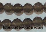 CAG5249 15.5 inches 12mm faceted round Brazilian grey agate beads