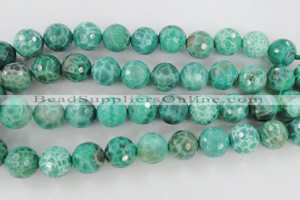 CAG5317 15.5 inches 20mm faceted round peafowl agate gemstone beads