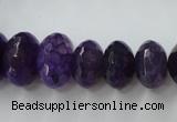 CAG5414 8*12mm – 13*22mm faceted rondelle dragon veins agate beads