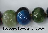 CAG5428 8*12mm – 20*30mm rondelle dragon veins agate beads