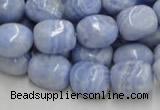 CAG556 16 inches 13*18mm freeform blue agate beads wholesale