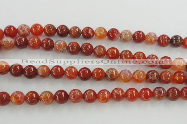 CAG5563 15.5 inches 10mm round natural fire agate beads wholesale