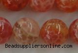 CAG5565 15.5 inches 14mm round natural fire agate beads wholesale