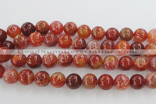 CAG5566 15.5 inches 16mm round natural fire agate beads wholesale