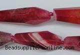 CAG5575 15 inches 15*30mm - 18*45mm faceted nuggets agate beads