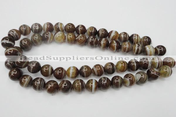 CAG5904 15 inches 14mm round Madagascar agate gemstone beads