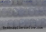 CAG5992 15.5 inches 3*5mm faceted rondelle blue lace agate beads