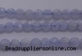 CAG5995 15.5 inches 4mm faceted round blue lace agate beads